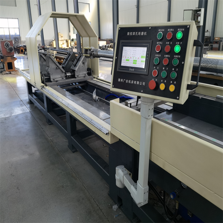 卧式深孔强力珩磨机深孔钻镗床 长工件圆柱通孔加工