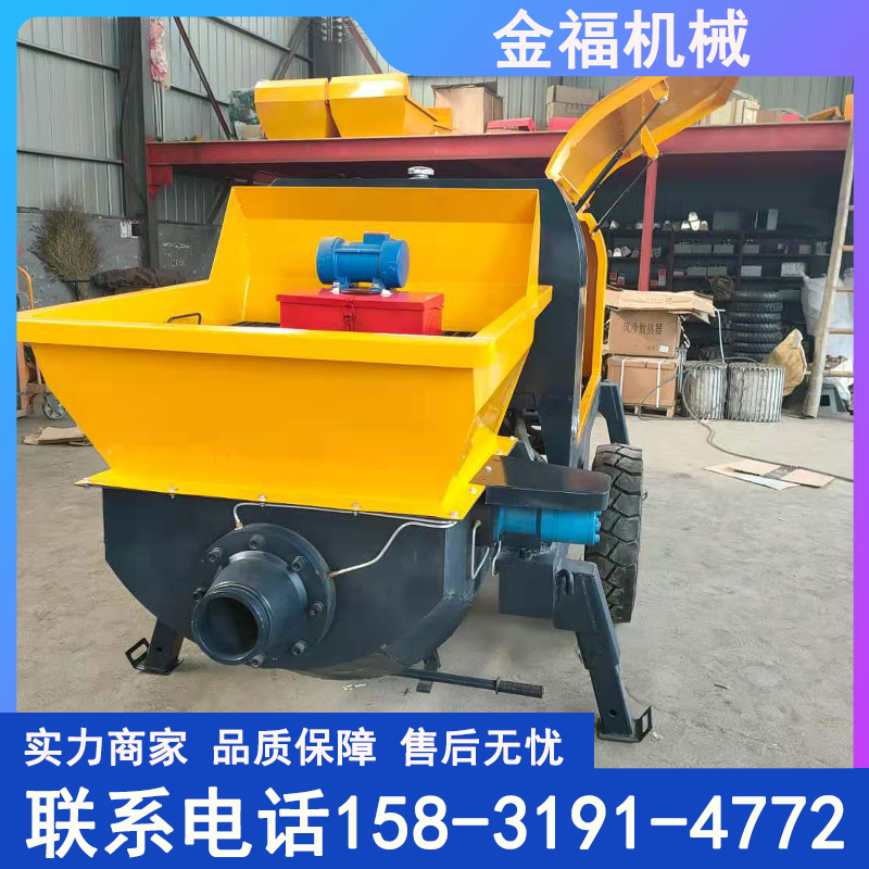 大颗粒混凝土输送泵 细石砂浆混凝土泵 50型柴油地泵