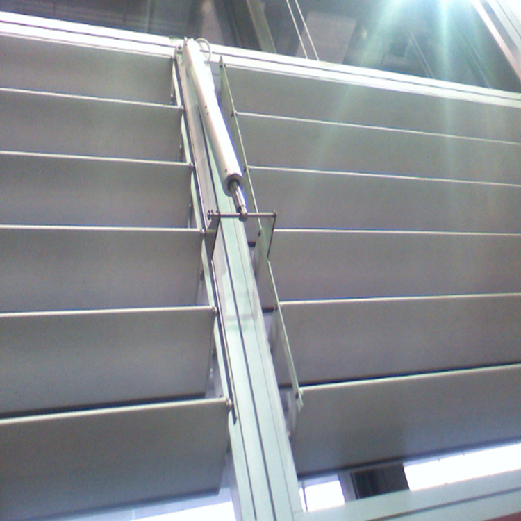 电动梭形遮阳百叶窗  奥德力