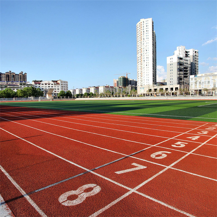 13mm预制型 塑胶跑道 耐候性 胶粒表面 抵抗紫外线