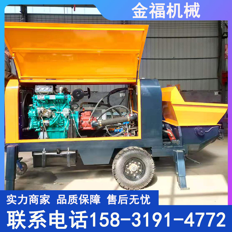 二手混凝土输送泵性能好 供应柴油机混凝土泵 浇筑泵 操作简单