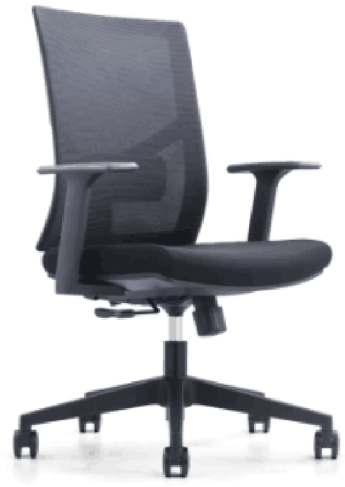 可折叠培训会议接待椅 网布软包工作椅 形脚会议椅 可带活动万向轮