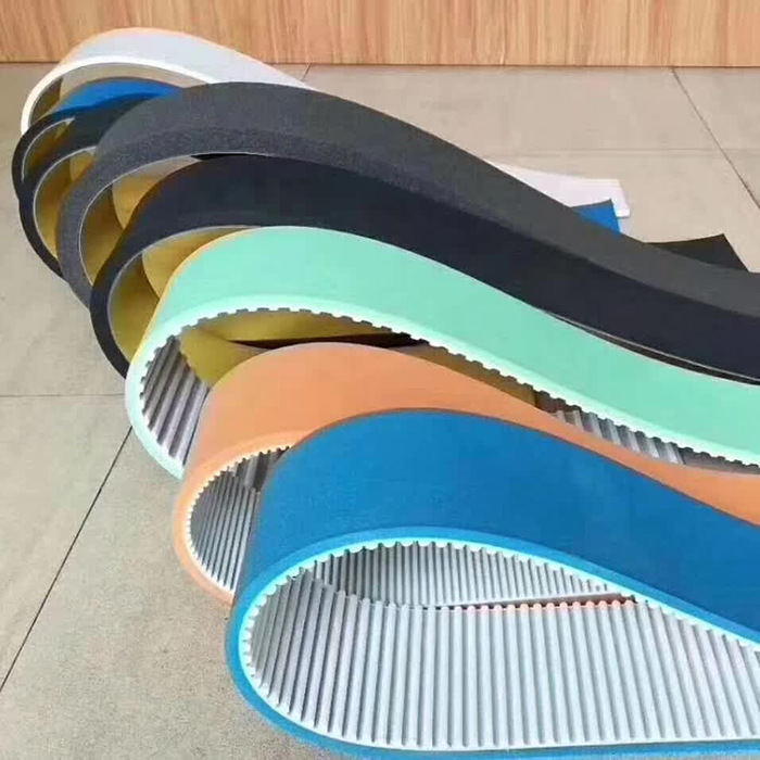 特殊加工同步带 pu聚氨酯加胶挡板导条 盈广机械