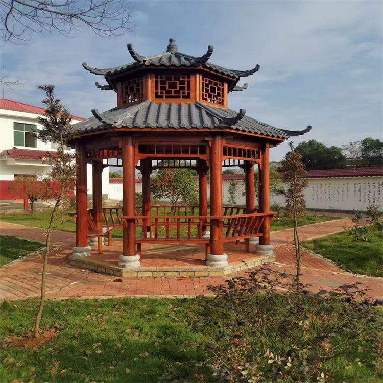 户外古建六角凉亭 防腐木景观亭字 厂家直销 售后无忧