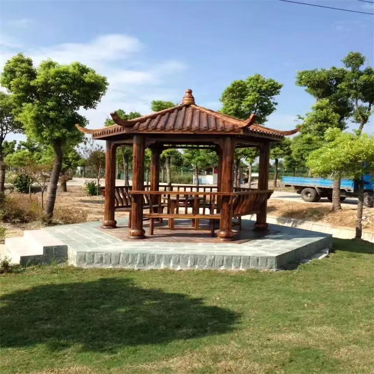定做活动岗亭 防腐木木质凉亭厂家 高抗震抗风 现货 供应