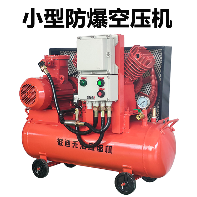上海彼迪 小型防爆无油空压机 高压气泵活塞式bt4/ct4化工厂粉尘生产厂家